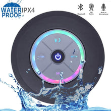Waterproof Bluetooth Speaker with LED lights and Suction Cup