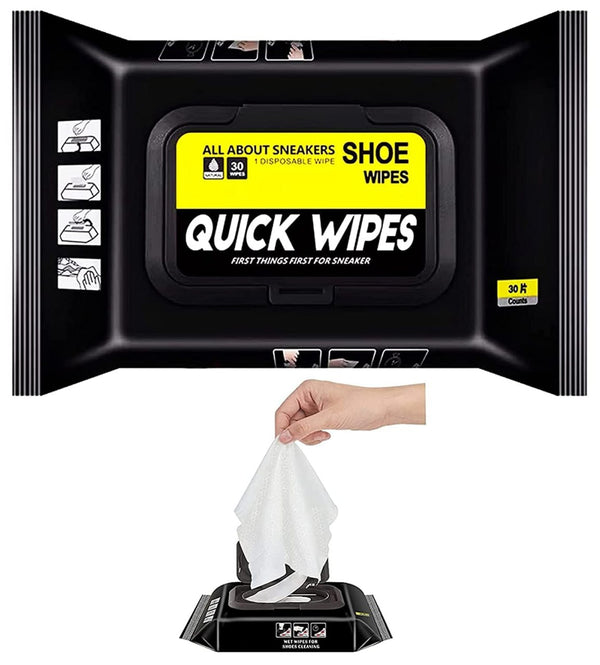 Shoe Cleaning Wipes – Instant Sneaker & Leather Cleaner (Pack of 80)