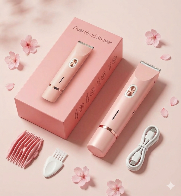 Dual-Head Electric Hair Trimmer for Women