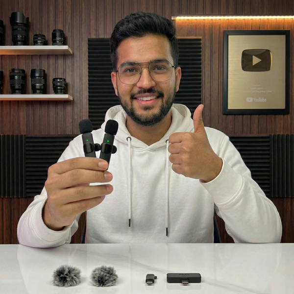 DUAL WIRELESS MICROPHONE SYSTEM - Professional Audio for iPhone & Android